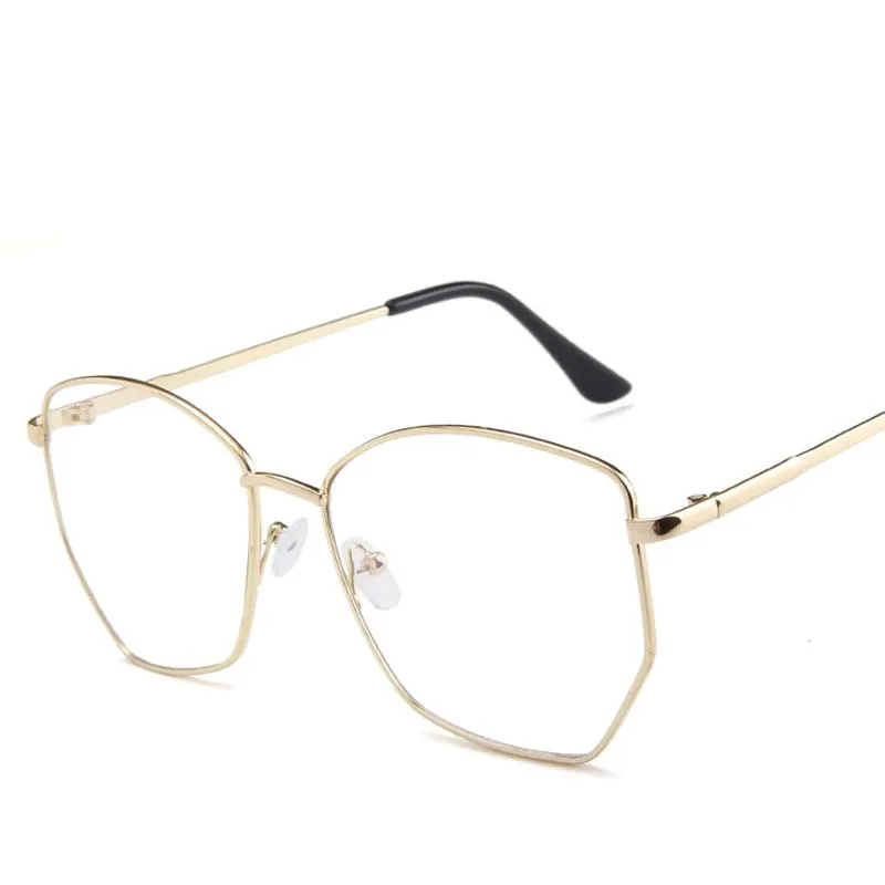 Металлическая ретро оправа nerd для женщин и мужчин винтажные прозрачные