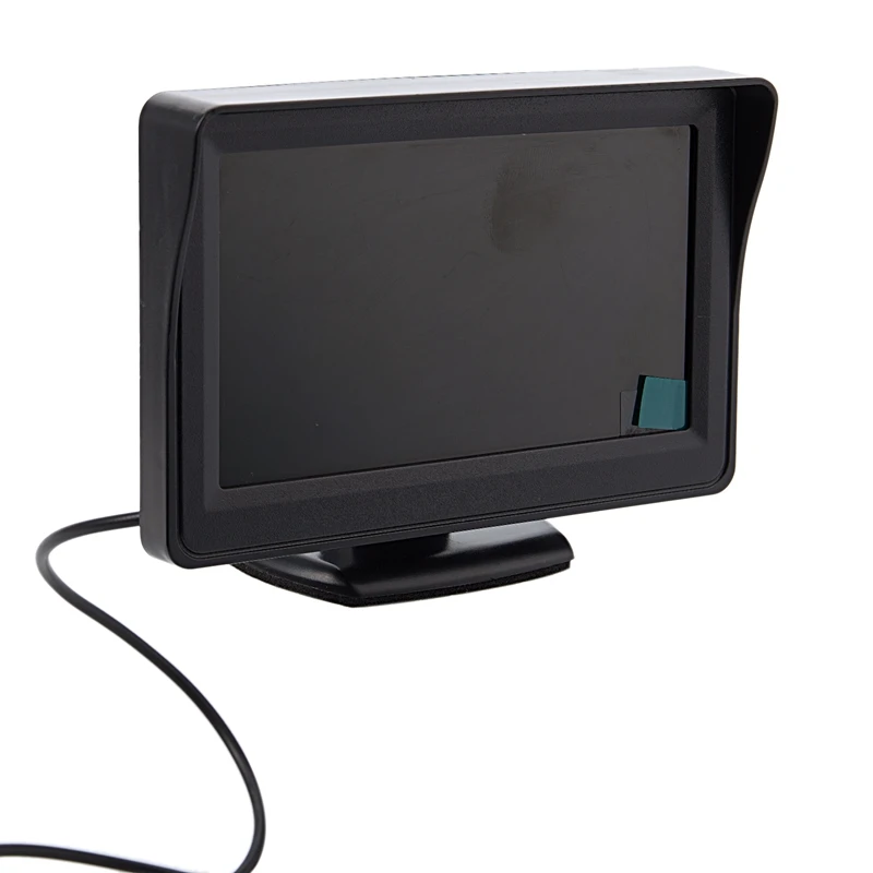 2 в 1 автомобильная система парковки Комплект 4,3 дюймов Tft Lcd цветной дисплей заднего вида монитор+ Водонепроницаемая камера заднего вида