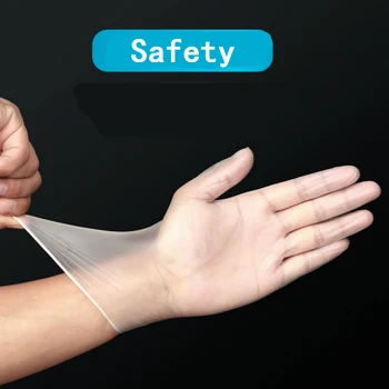 

Disposable Pvc Gloves Powder Free Cosmetic Dental Food Grade Transparent Protective Cleaning Pvc Gloves