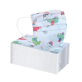 

Lovely Print Children's Mask Disposable Face Mask In rial 3 Ply Ear Loop Mouth Mask Reuseable Mouth Cover Cloth Face Mask Mouth