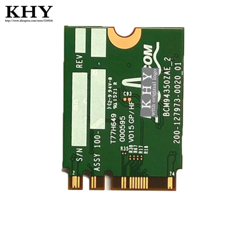 Для BCM94350 BCM94350ZAE Беспроводной постоянного/переменного NGFF 802.11ac 867 м Wi-Fi Bluetooth BT 4,1 Беспроводной Card FRU: 00JT494 00JT493 01AX713 01AX725