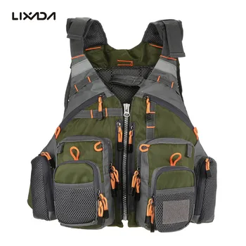 

Outdoor Sport Fishing Life Vest Men Breathable Swimming Life Jacket Safety Waistcoat Survival Utility Vest Colete Salva-Vidas