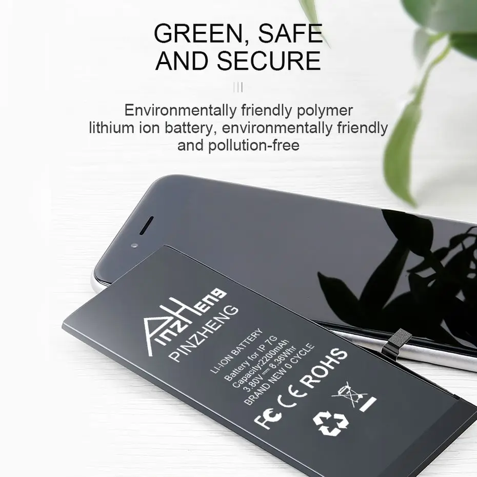 PINZHENG 2200 mAh 3400 mAh аккумулятор большой емкости для iPhone 6 7 8 Plus Сменный аккумулятор для iPhone 6 7G 8G Plus батареи