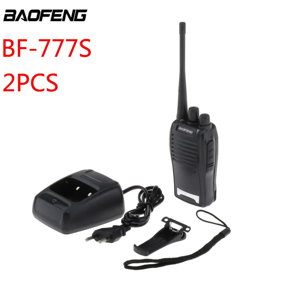 2 шт Baofeng BF 777S 16CH портативная Baofeng рация для BF-777S, рация UHF 400-470MHz двухсторонняя рация 5W Ham Walkie Talkie