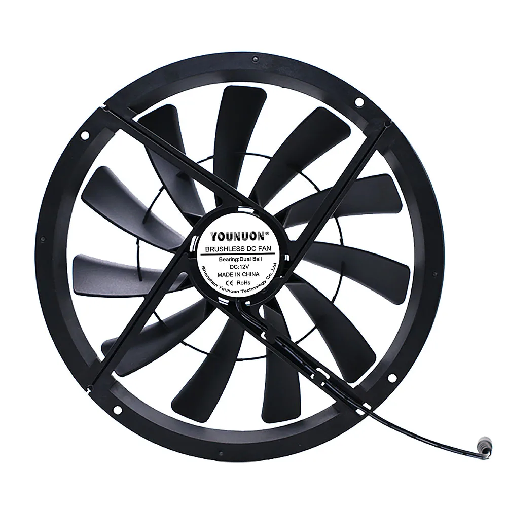 Caixa do Computador Server Cooler Ventilador de Refrigeração do Computador ac 80v240v Controlador de Velocidade 250 mm 25cm dc 12v dc Feminino 250x30 mm - Imagem 5