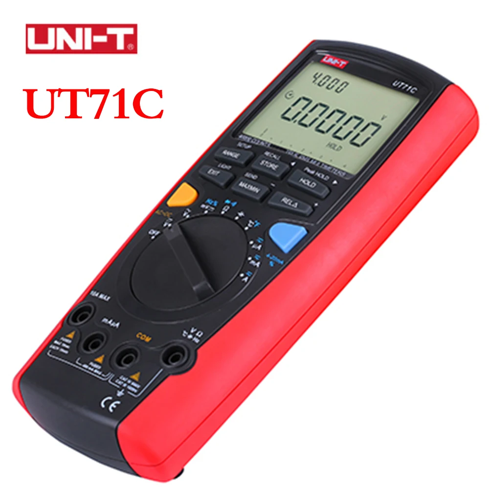 UNI-T UT71C Вольт Ампер Ом Емкость ESR тестер измеритель температуры Интеллектуальный ЖК цифровой мультиметр профессиональный