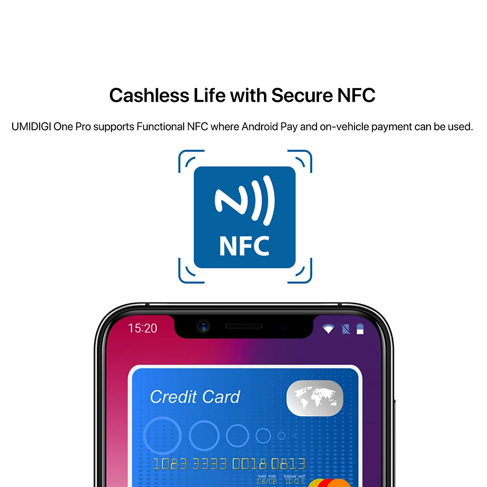 UMIDIGI One Pro, глобальная полоса, 4 ГБ, 64 ГБ, 5,9 дюйма, Android 8,1, мобильный телефон, Беспроводная зарядка P23, восьмиядерный смартфон NFC12MP+ 5 МП, двойной 4G