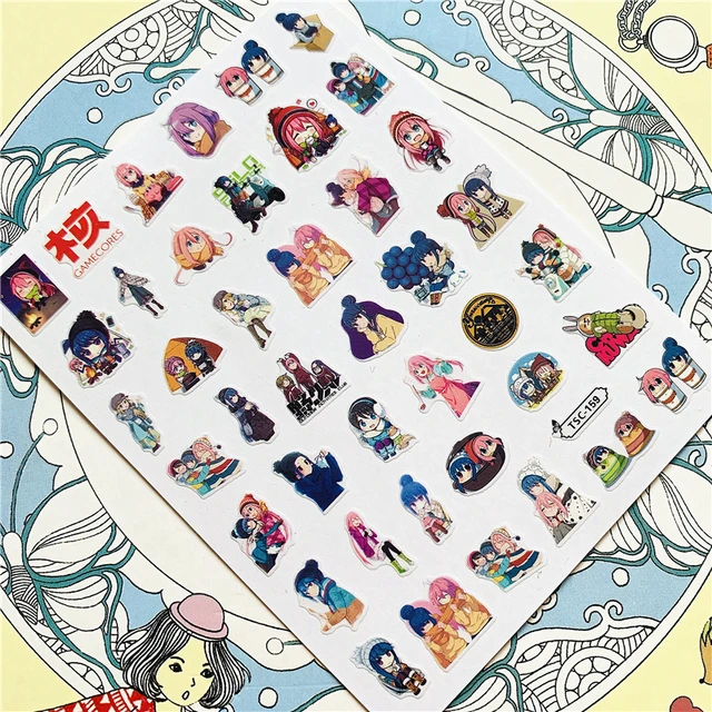 TSC-212 TSC-213 Cartoon anime character 3D Back glue Nail Art Stickers Decals Sliders Nail ornament decoration TSC-159 N
