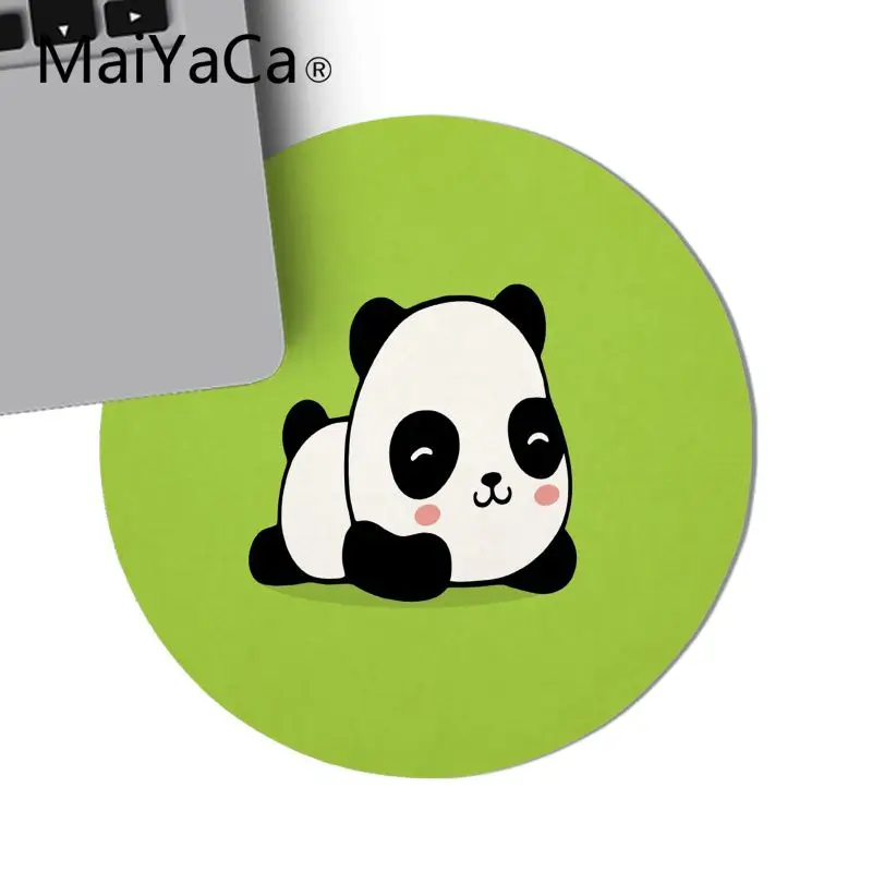 MaiYaCa забавная панда мультфильм комфорт круглый коврик для мыши игровой коврик для мыши клавиатуры игровой мат игровой коврик для мыши Настольный коврик Аниме Коврик для мыши - Цвет: 20X20 CM