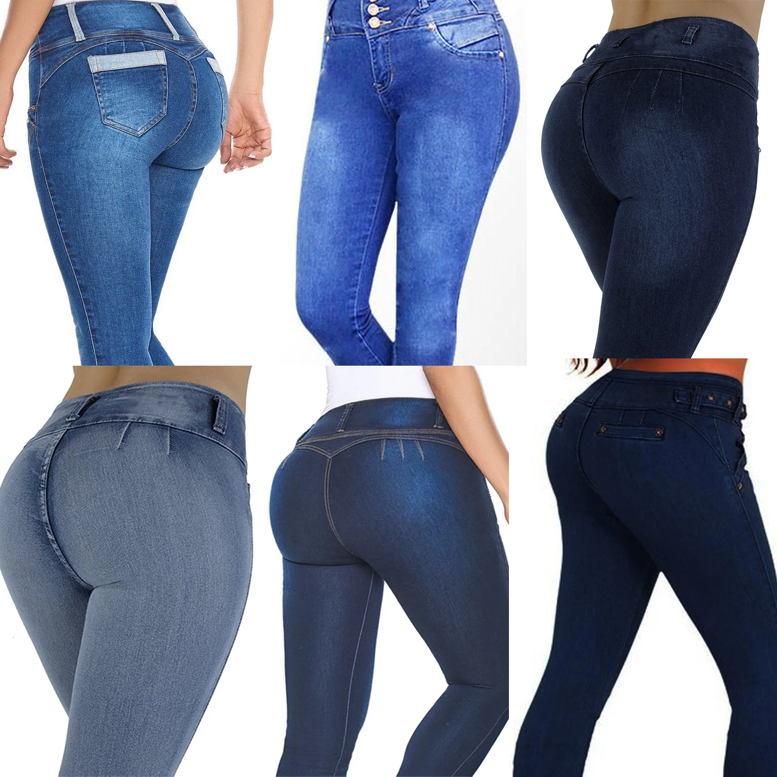 Сексуальные облегающие джинсы для женщин с высокой талией, обтягивающие леггинсы, джинсовые штаны, женские облегающие джинсы с эффектом пуш-ап