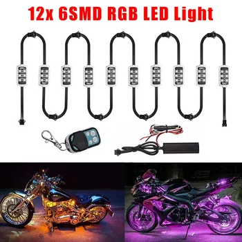 

Lamp 6SMD Light Motorcycle ATV RGB LED Neon Strip Atmosphere Universal
