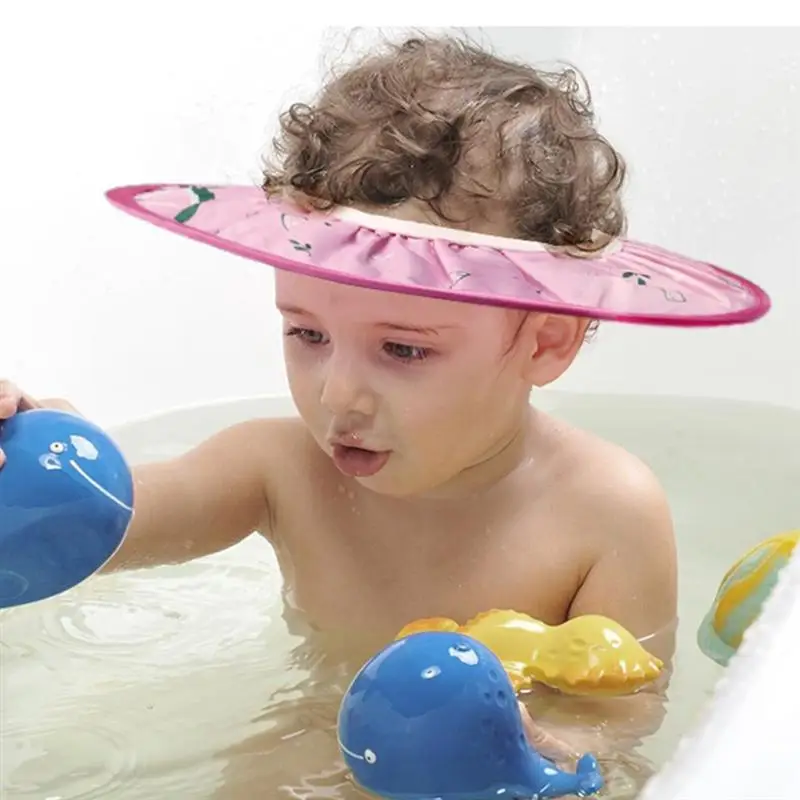 Baby Shampoo Shower Cap Visor Shield Safe Adjustable Bathing Ear Protect EVA Soft Hat for Child Kid Baby Shampoo Shower Cap Visor Shield Safe Adjustable Bathing Ear Protect EVA Soft Hat for Child Kid