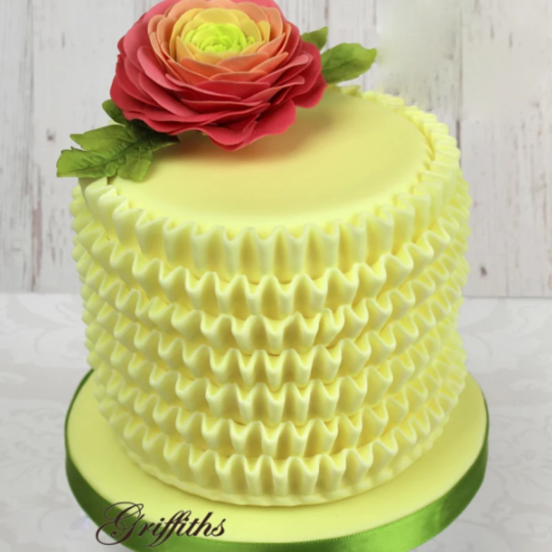 Ruffle Molds Fondant Cake Decorating Tools Silicone Molds Sugarcrafts Chocolate Baking Tools for Cakes Gumpaste Fimo