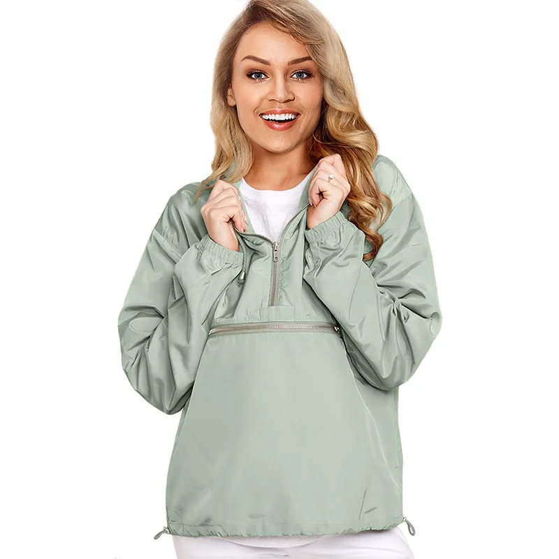 Green Sweatshirt SEBOWEL/ Модный осенний женский серый свитер с капюшоном и длинными рукавами, весенний женский пуловер с косой молнией, топ, толстовки, размер s-xxl - Цвет: Green Sweatshirt