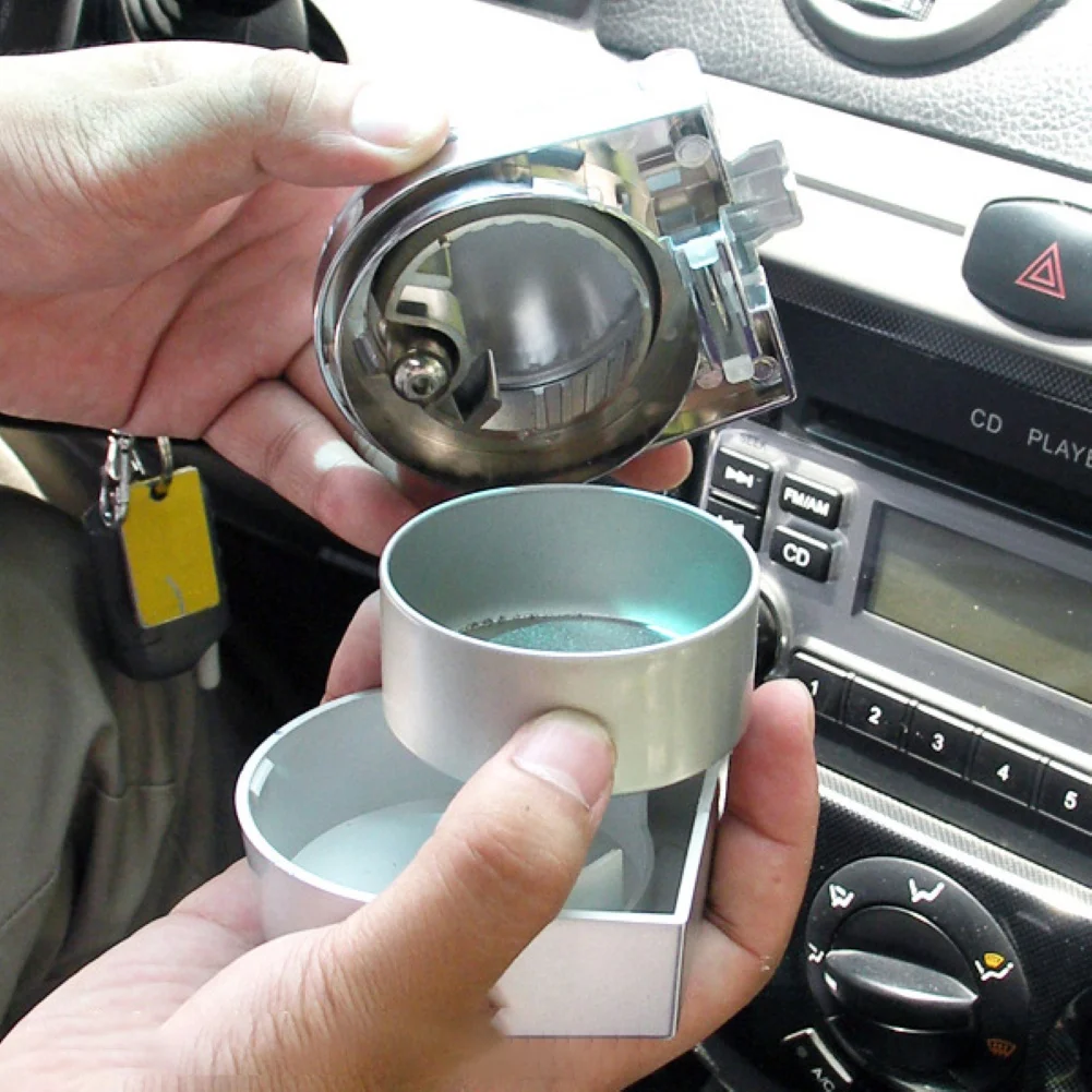 Detachable Car Vehicle Cigaret Ashtray Smoke Ash Holder Cup with LED Light Car Accessories Interior