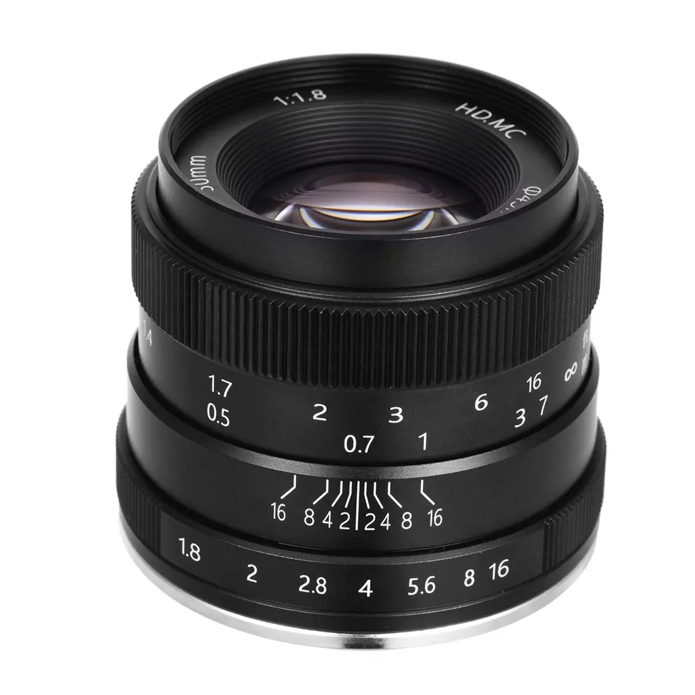 Объектив цифровой камеры 50 мм F1.8 с большой апертурой и APS-C рамкой беззеркальный
