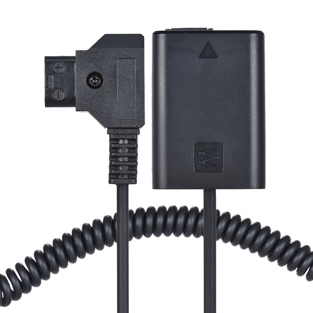 Andoer V-mount/Anton Bauer D-Tap для NP-FW50 соединитель постоянного тока адаптер для фиктивного аккумулятора спиральный кабель для камер sony A7 серии и т. д