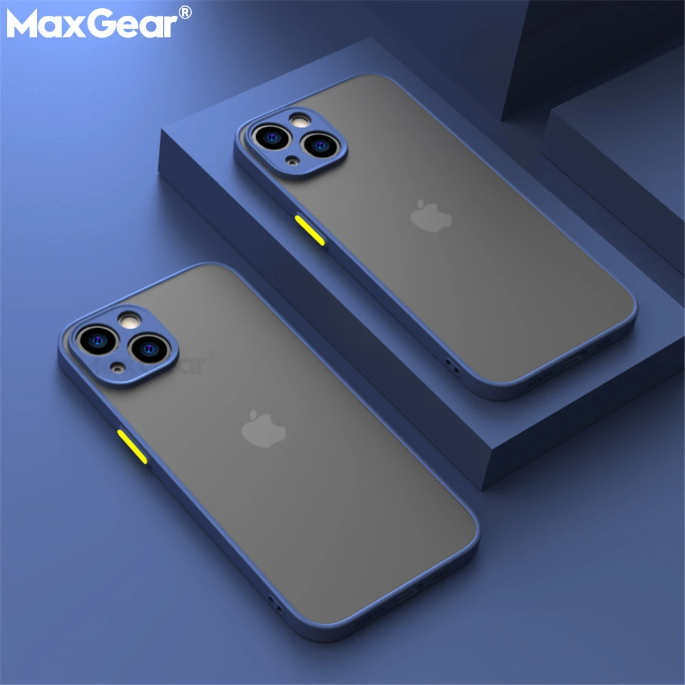 Shockproof Bumper Armor Matte Clear Case For iPhone 13 12 11 Pro Max XR X S 7 8 Plus SE Mini Luxury Soft Silicon Hard Back Cover iphone 12 mini cover case