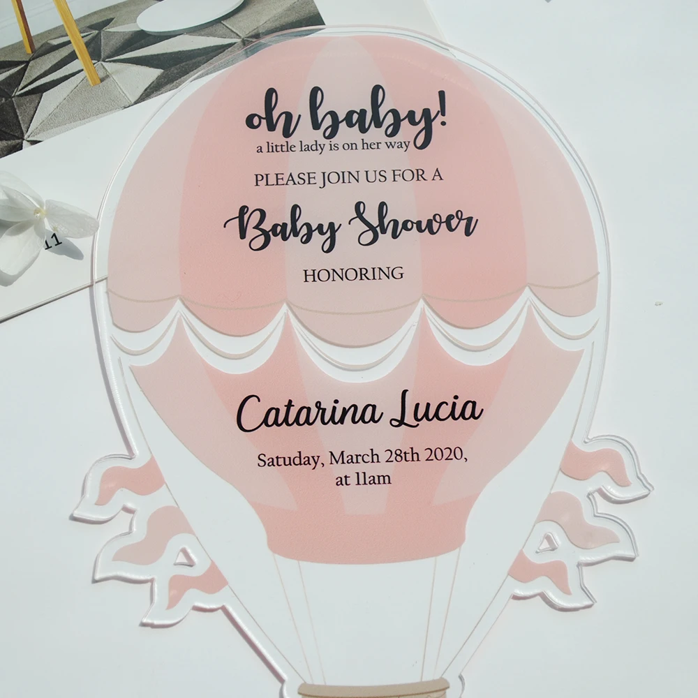 Custom Printed Balloon Invitations
