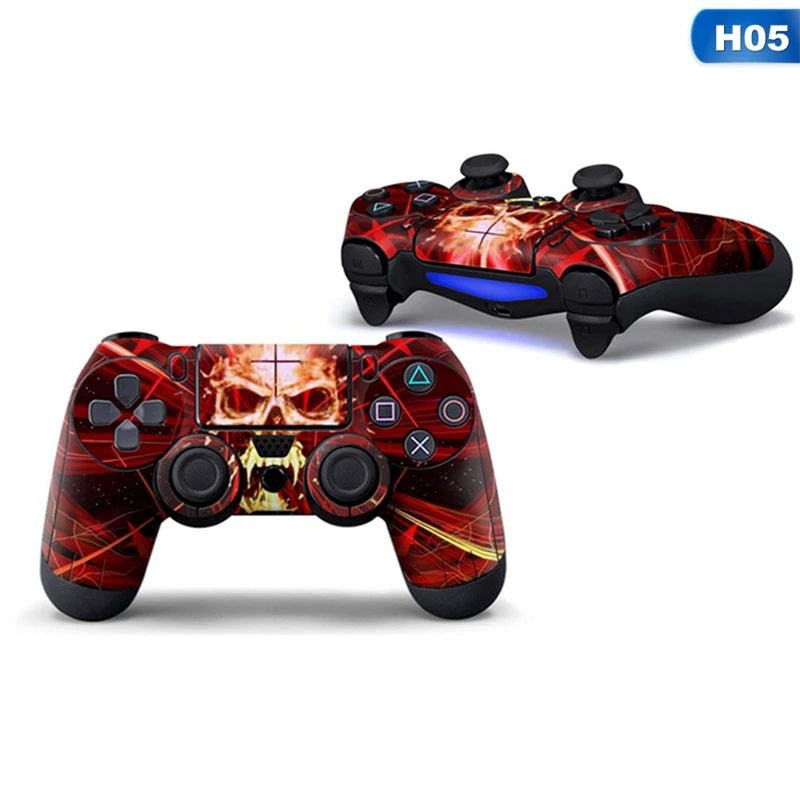 Синий череп Защитная Наклейка для PS4 контроллер кожи для Playstation 4 наклейка аксессуары