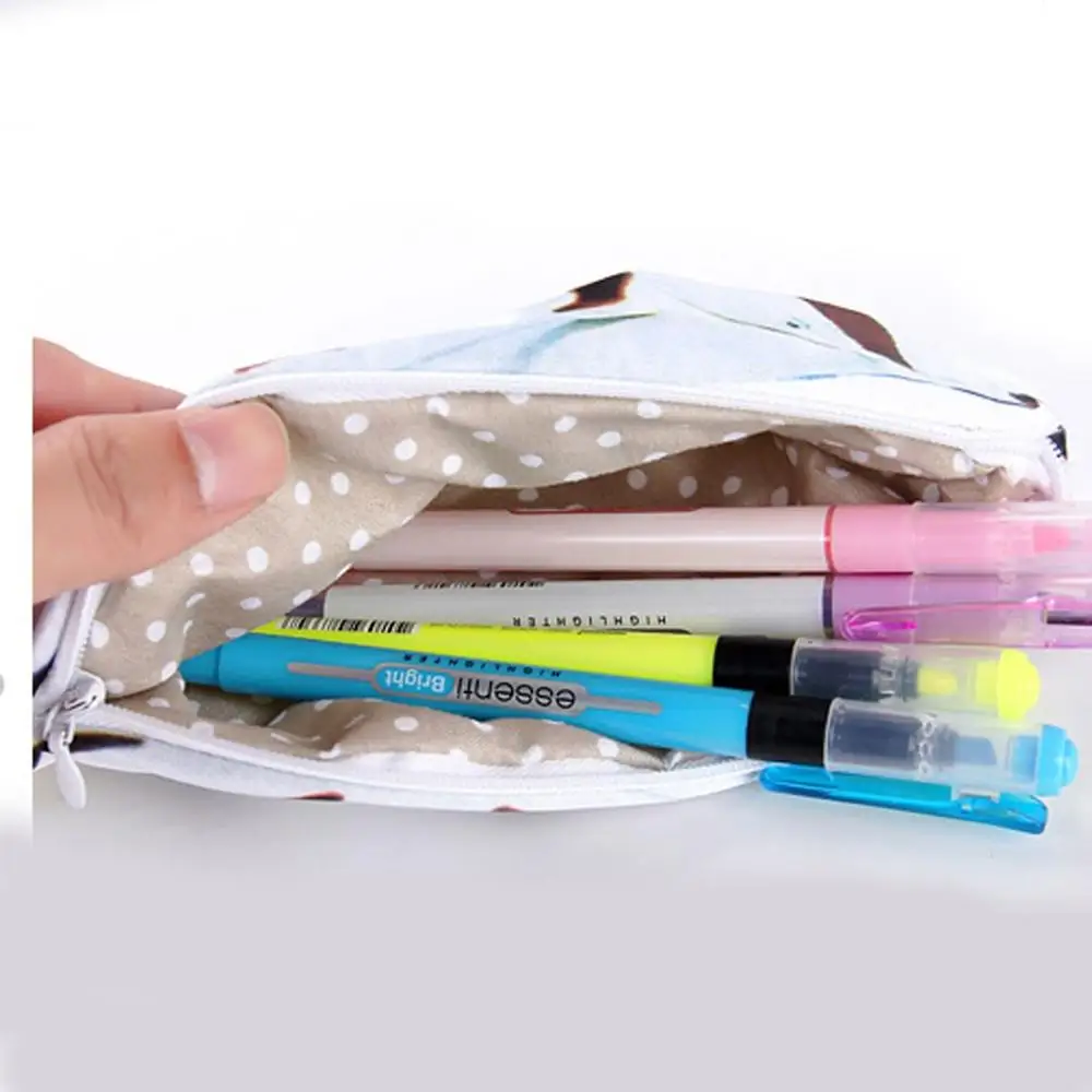 cosmetic bag Pencil Case Pen Bags lipstick Clutch pack Carp Fish Shape Make-up Pouch Unisex Student Fashion Zipper Card package