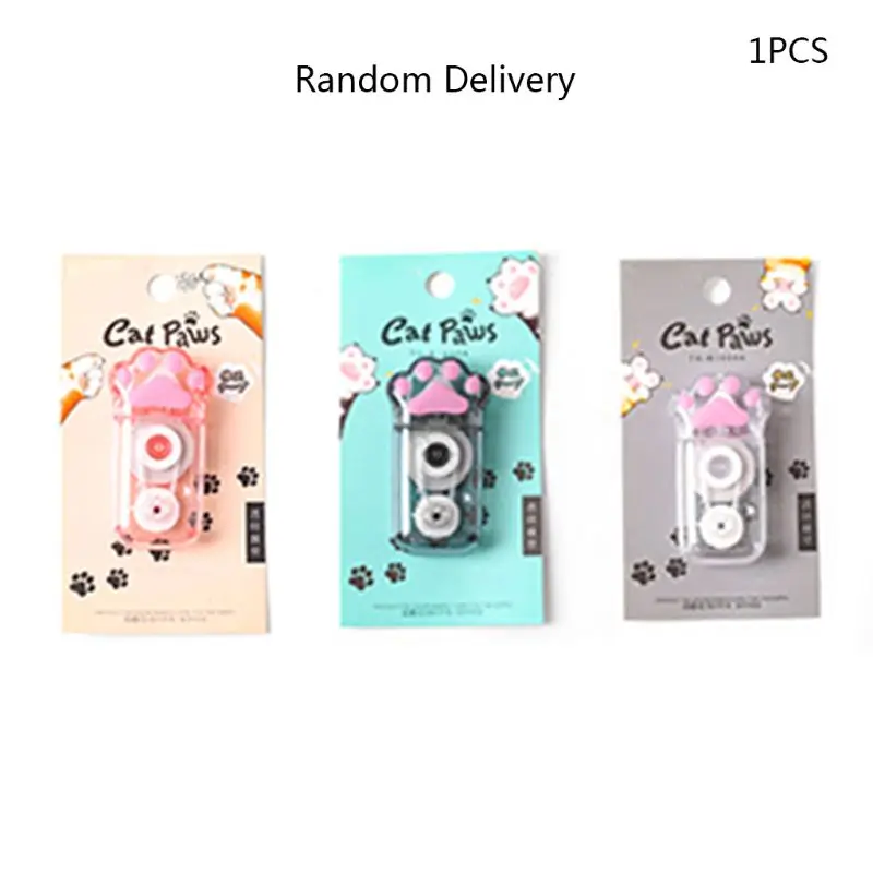 

Cute Cat Paw Correction Tape Stationery Corrector Student Altered Tapes Kawaii School Office Supplies