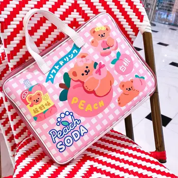 

Bentoy Milkjoy Cute Bear Laptop Bag 12 13.5 inch Mac ipad Case Holder Cute Korea iPad Bags Soft Travel Business Suitcases