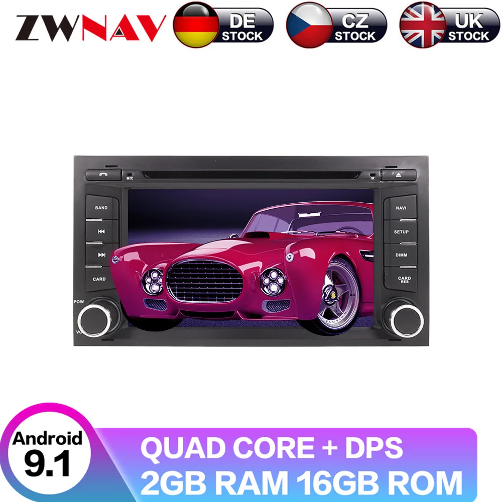 Cheap Android 9 4+64G DSP Car DVD Player GPS navigation For SEAT Ibiza Leon 2012 - 2017 MK4 head unit multimedia player tape recorder 0