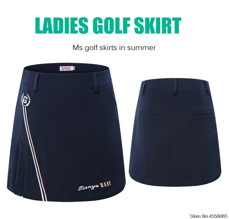 Women Golf Pleated Skirt Breathable Golf Shorts Skirts Ladies A-lined Slimming Golf Dress Sportwear S~XL D0671