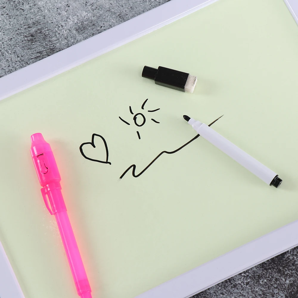 1PC Fluorescent Light Writing Pad Kid Child Drawing Painting Board Educational Toy Draw with Light Funny Painted Set Drawing Pad