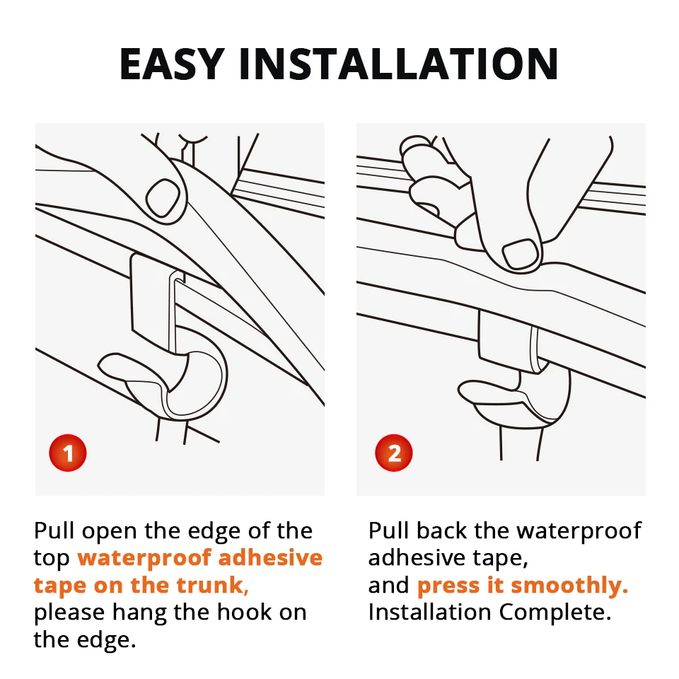 Partol 2 шт./упак. багажник автомобиля зонта кронштейн крепления зажимы для
