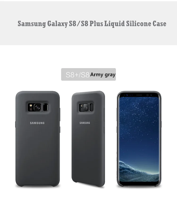 Для оригинальных samsung S8 S9 S10plus чехол жидкий силиконовый чехол шелковистый мягкий на ощупь защитный чехол для телефона