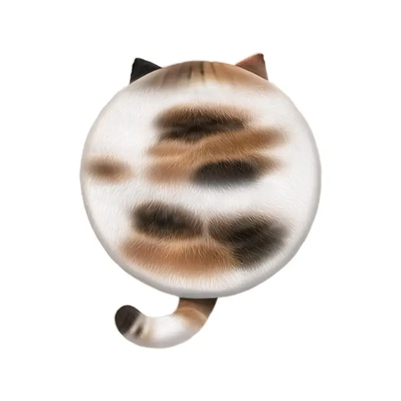 Креативное моделирование Kitty Cat 3D цифровая печать подушка для сиденья круглая мягкая пена памяти мультфильм плюшевый диван Подушка для стула подарок