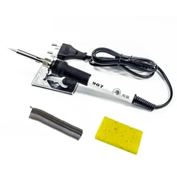 60W 907 soldering iron with temperature control adjustable internal heating electric soldering iron for electronic 110v 220v