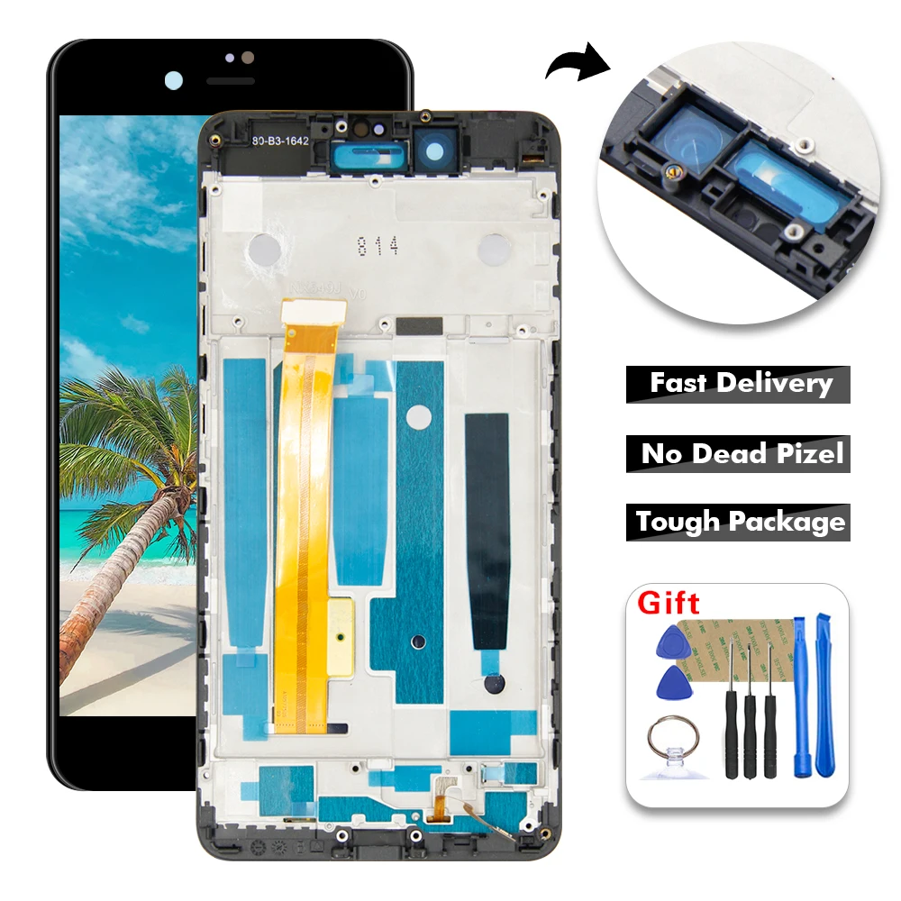 5 2 &quotОригинальный ЖК-дисплей для ZTE Nubia Z11 MiniS NX549J / Mini S Сенсорная панель экрана