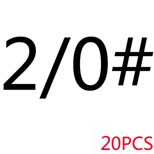 2 0 SIZE 20PCS Карп/тройной крючок для рыбалки из углеродистой стали, колючие рыболовные крючки, морские супер острые нержавеющие/тройные/рыболовные крючки - Цвет: 2 0 SIZE 20PCS