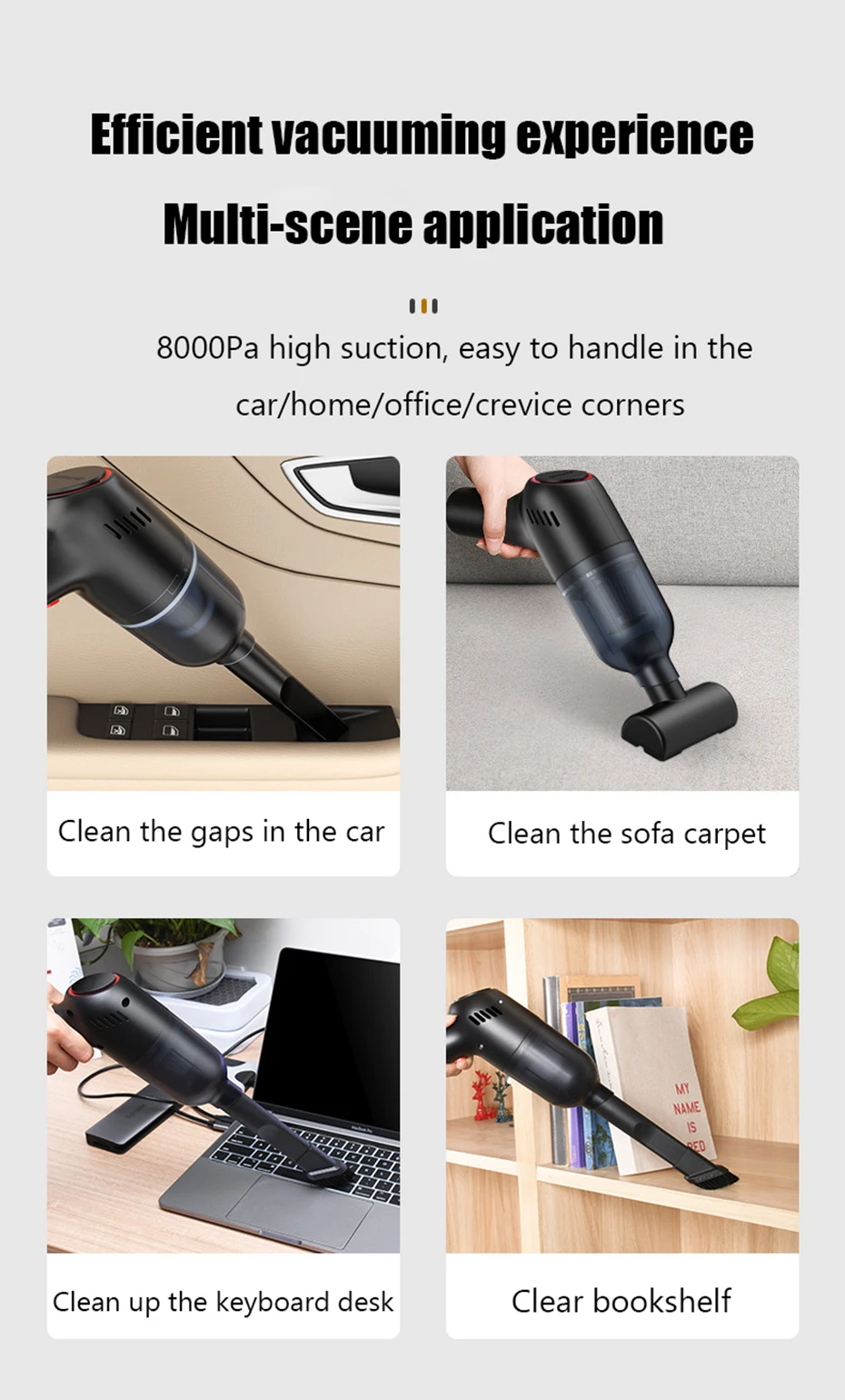Wireless 8000Pa Car Vacuum Cleaner | Car Care Accessories