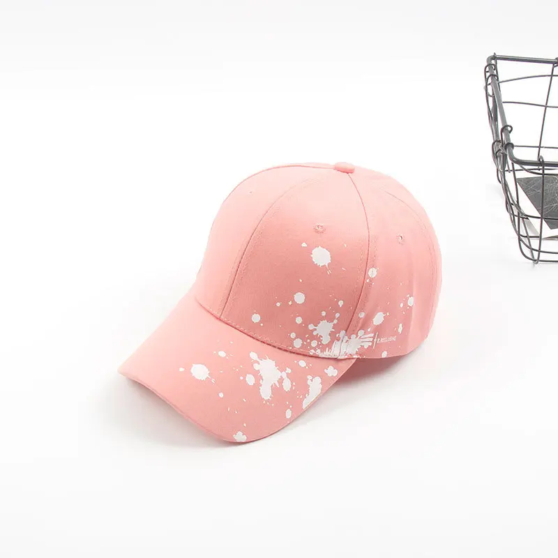 Pink Граффити Мужская Бейсболка Шляпа сияющий свет в темноте бейсболка s для мальчиков мужчин женщин голова черная шляпа Cachuchas De Hombre - Цвет: Pink