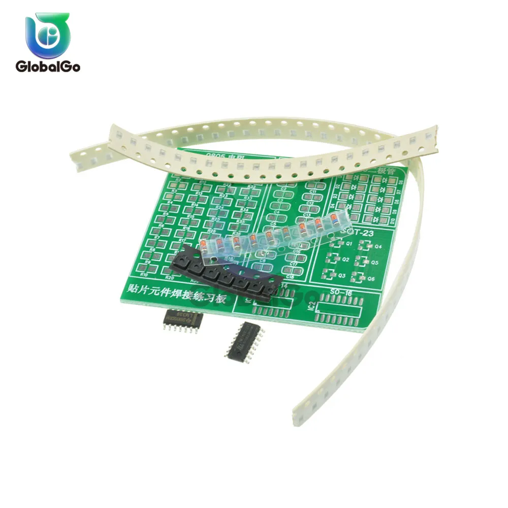 1 комплект КОМПОНЕНТОВ SMT SMD Сварочная тренировочная доска паяльный Комплект