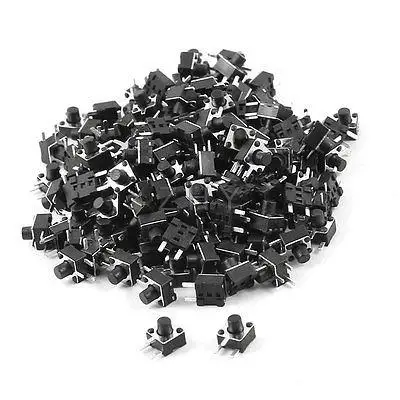 

150 Pcs PCB Mounted Momentary 3-pin Tact Pushbutton Switch 4.5mmx4.5mmx5mm