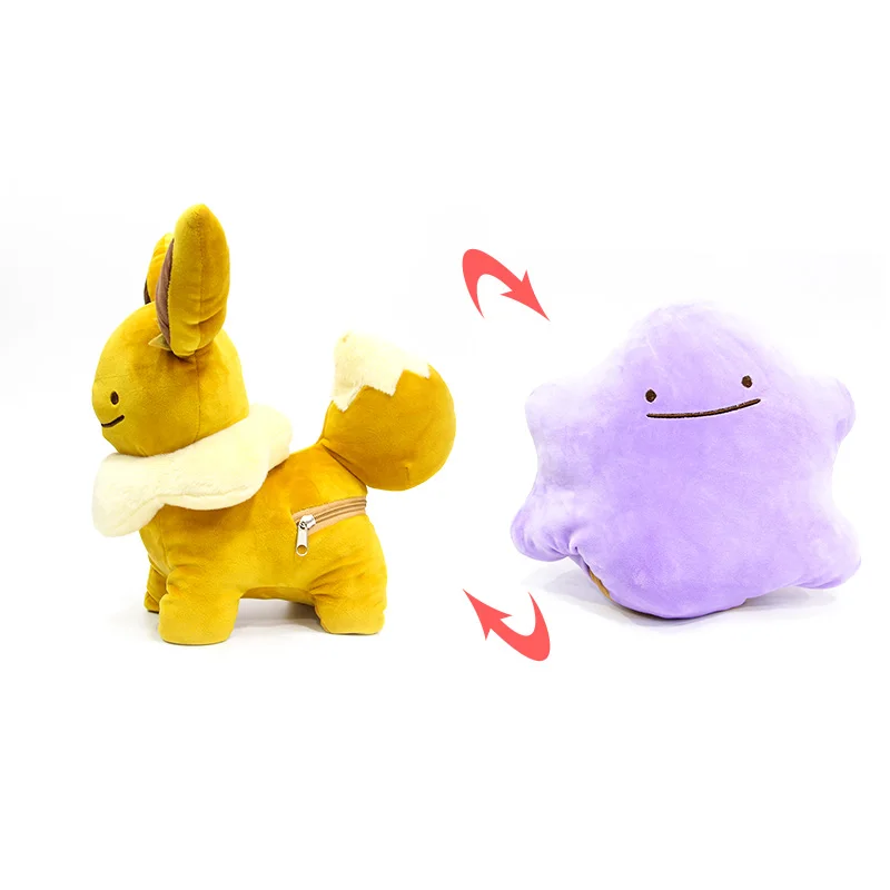 ST11 Takara Tomy куклы Покемон фокусы Ditto деформация подушка в форме Пикачу Eevee белки двухсторонние плюшевые игрушки для детей - Цвет: ST11