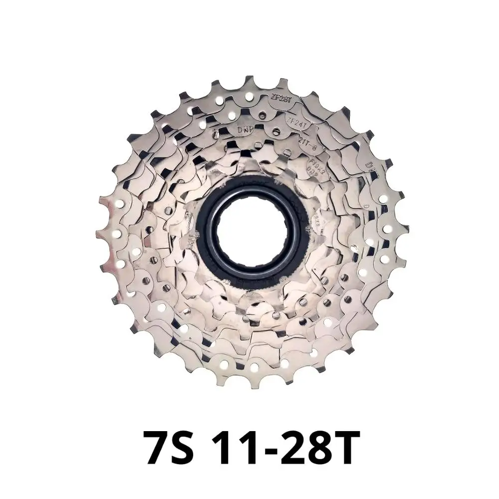 DNP несколько freewhee 7,8, 9,10 скорость 7s 8s 9s 10s 11-28T 11-32T кассета Звездочка поворотный маховик для горного велосипеда MTB - Цвет: 7S 11-28T