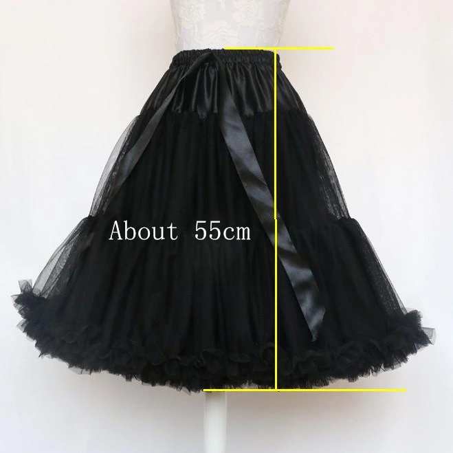 Petticoat Skirt Petticoat Underskirt Wedding Underskirt Lolita Petticoat Flower Girl Underskirt Wedding Petticoat Vintage Underskirt 55cm Length Petticoat For Cosplay Wedding Prom Tulle Crinoline Underskirt Rockabilly Swing Tutu Skirt