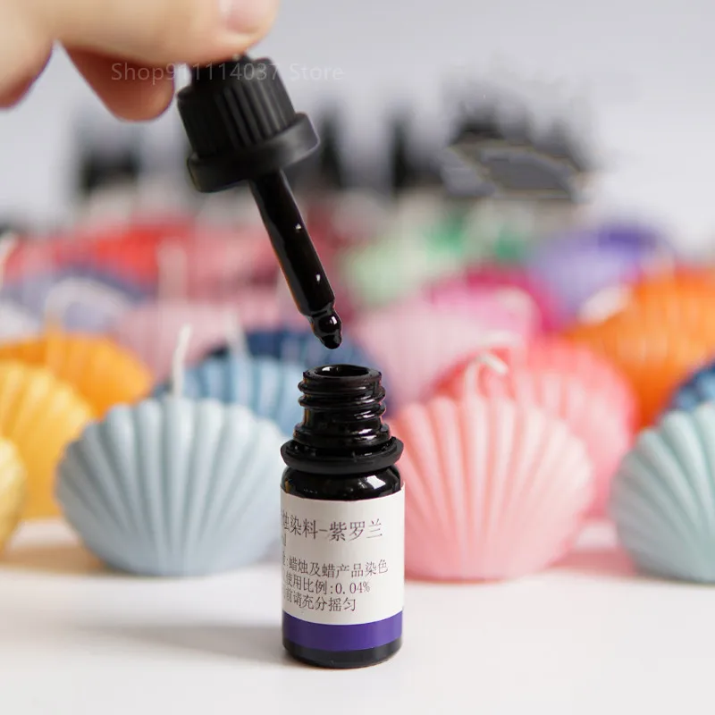 10ML Morandi Color Soy Wax Ice Flower Dye Resin Pigment Liquid Concentrated Colorant for DIY Candle Making Soap Coloring Pigment