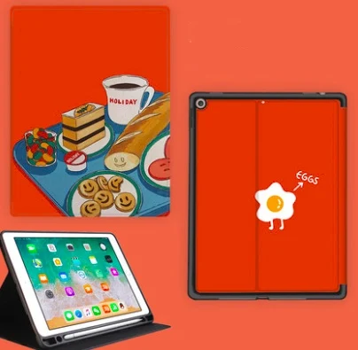 Планшеты Обложка для ipad Mini1 на возраст 2, 3, 4, 5, ipad air 2 3 pro 11 10,5 10,2 дюймов мультфильм чехол для ipad 18 9,7 с карандашница - Цвет: For 2017 18 9.7