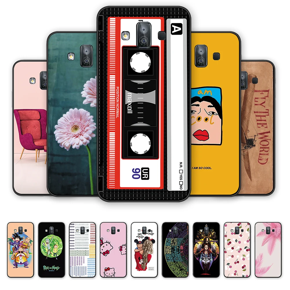 Силиконовый чехол для телефона из ТПУ с рисунком аниме samsung J7DUO S9 S10 мягкий