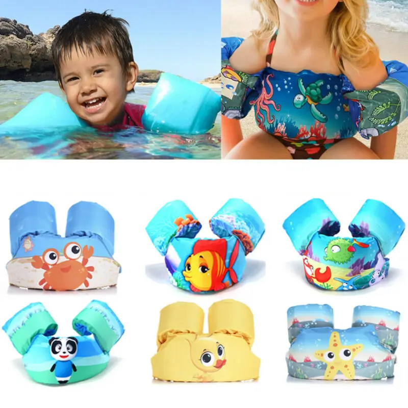 Child Baby Swim Arm Bands Girl/Boy Swimming Float Vest Puddle Jumper