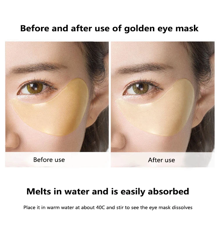 60pcs/box Collagen Moisturizing Eye Golden Mask Green Seaweed Anti-aging Eye Skin Remove Dark Circles Face Care Mask TSLM1-3