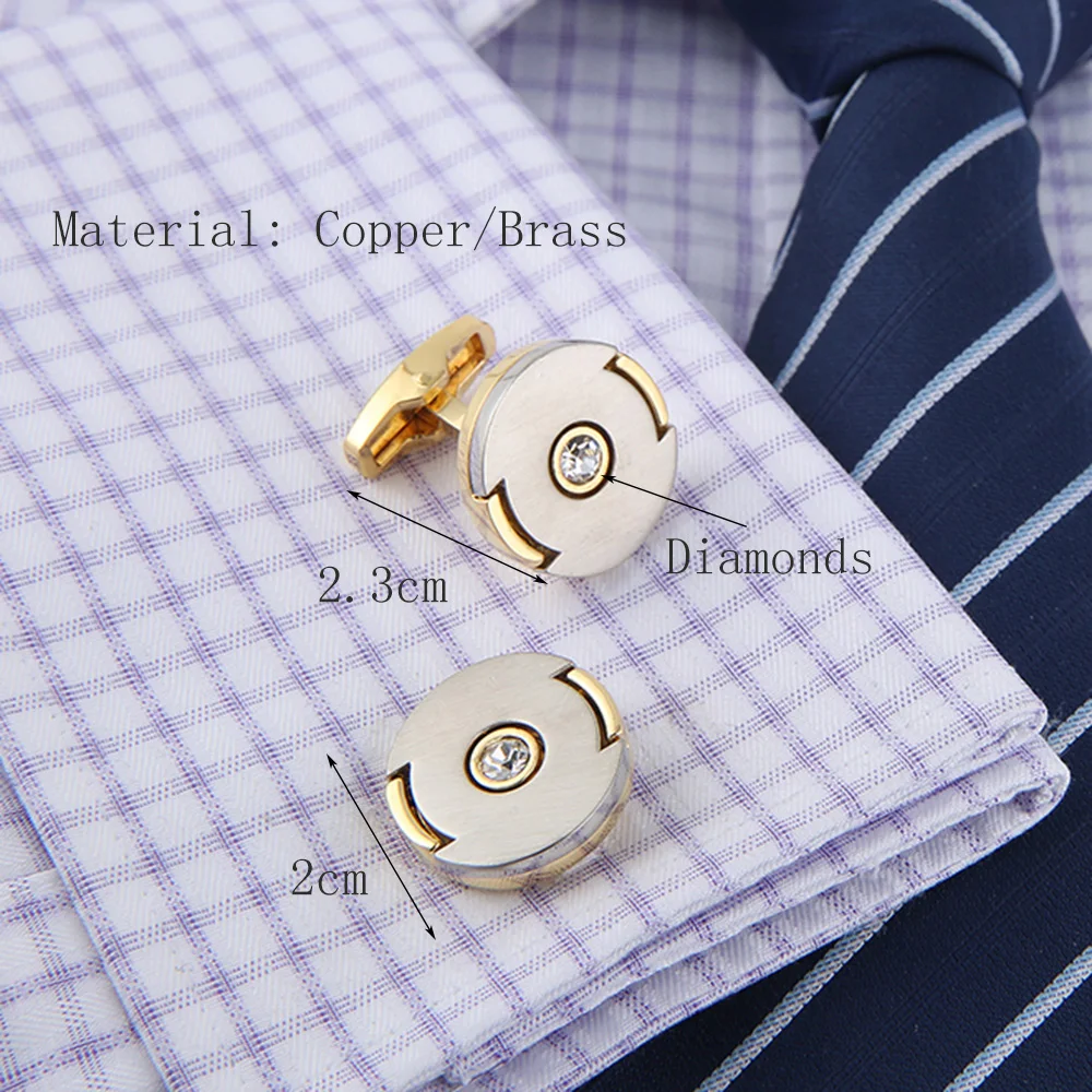 Французская рубашка мужские брендовые запонки высокого качества запонки Роскошные хрустальная запонка на пуговицах Свадебные RL-8057