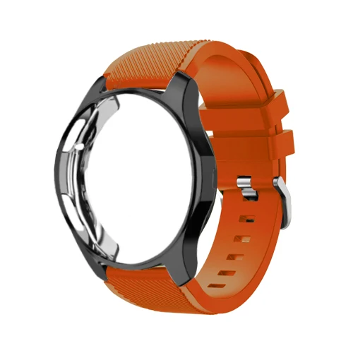 Apricot orange 20 Чехол+ ремешок для samsung Galaxy watch 46 мм 42 мм gear S3 Frontier/classic 22 мм ремешок для часов все вокруг защитные часы аксессуары - Цвет ремешка: Apricot orange 20